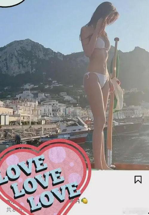 杨颖比基尼照片,展现完美身材